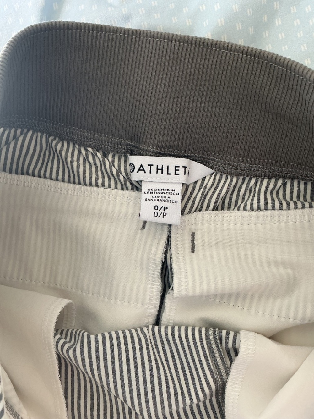 Athleta Brooklyn Textured Ankle Pant City Stripe Size 0P - Picture 4 of 4